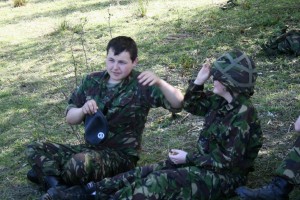 Camo and Concelment - Trying on Kevlar Helmets